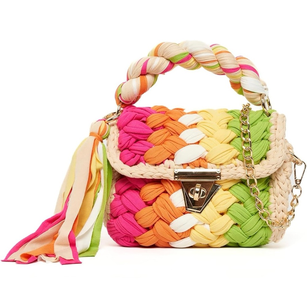 Colorful Woven Handbag